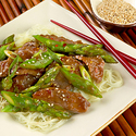California Asparagus and Lamb Stir Fry